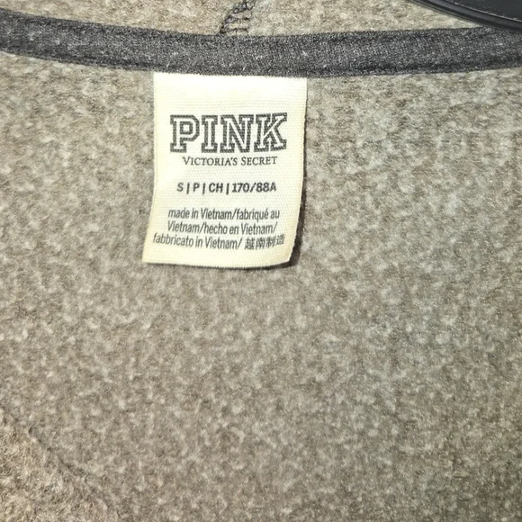 Camouflage Zip-Up Hoodie Pink Victoria Secret sz S SWEATSHIRT Sport - Picture 7 of 7